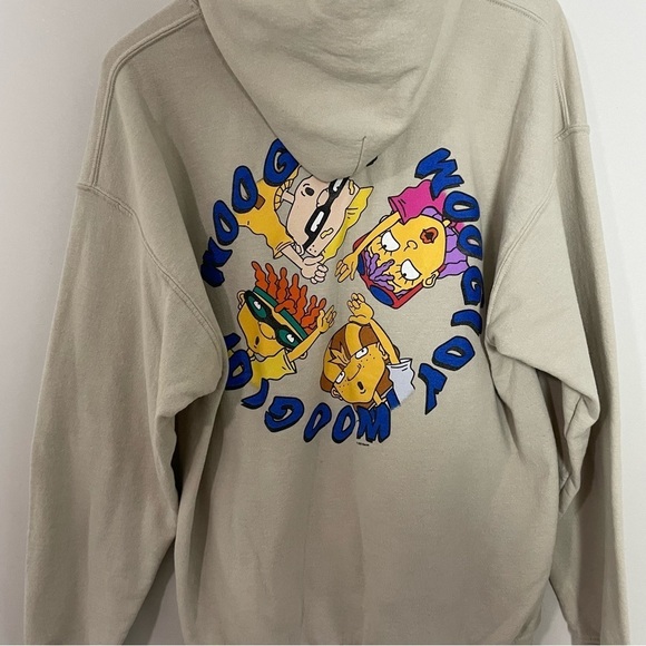 Nickelodeon Rocket Power Tan Colorful Cartoon Hoodie Sweatshirt - Picture 6 of 8